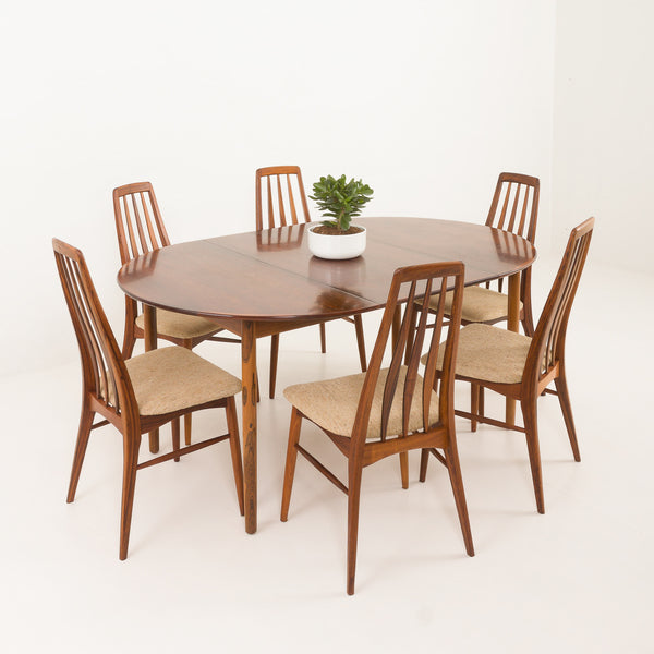 Danish mid century dining table with extension in rosewood, 1960s – A rare vintage treasure