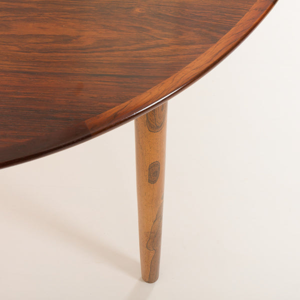 Danish mid century dining table with extension in rosewood, 1960s – A rare vintage treasure