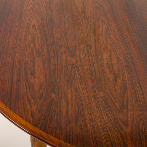 Danish mid century dining table with extension in rosewood, 1960s – A rare vintage treasure