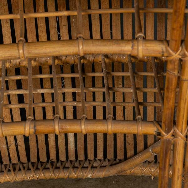 20th century italian standing bamboo dry bar & stools, c.1960 – A rare vintage treasure