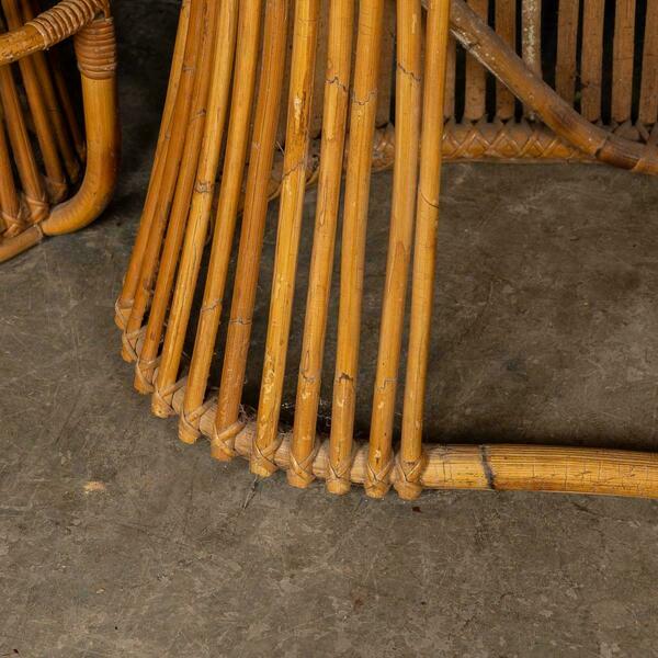 20th century italian standing bamboo dry bar & stools, c.1960 – A rare vintage treasure