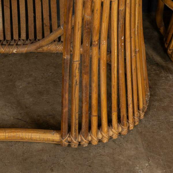 20th century italian standing bamboo dry bar & stools, c.1960 – A rare vintage treasure